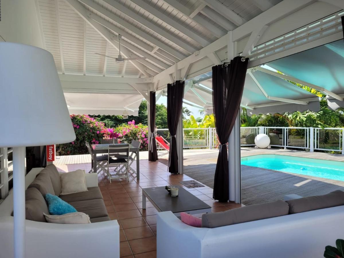 סן-פרנסואה Villa Ste Marthe Avec Piscine, Grande Terrasse, Jardin Intime Et Citerne D'Eau מראה חיצוני תמונה