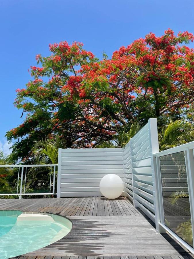 סן-פרנסואה Villa Ste Marthe Avec Piscine, Grande Terrasse, Jardin Intime Et Citerne D'Eau מראה חיצוני תמונה